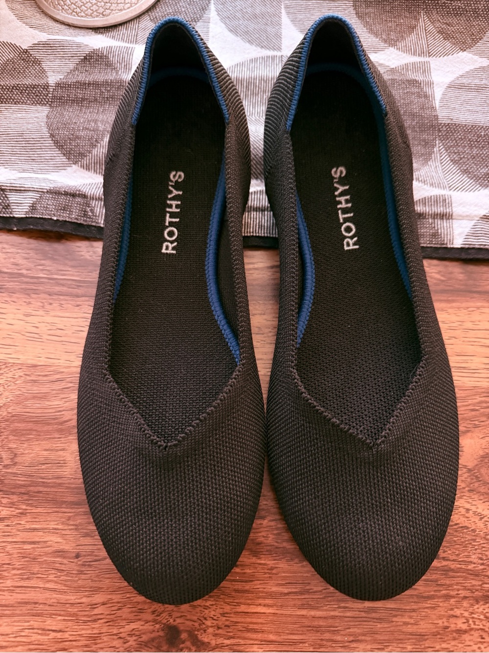 Rothy’s The Flat in Black Solid - Size 10